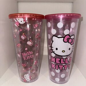 Hello Kitty Pink Tumbler Set